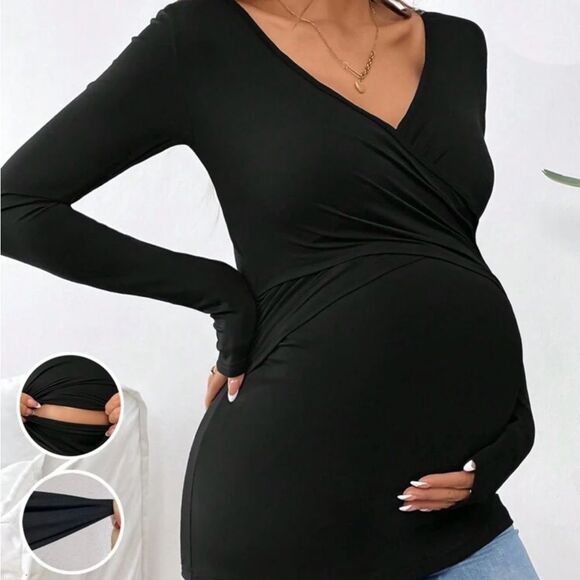 💥Buy 2 Get 1 Free💥  SHEIN Maternity / Nursing Blouse - Picture 4 of 5